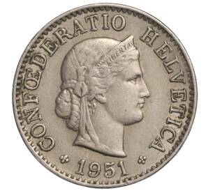 5 раппенов 1951 года Швейцария — Фото №1