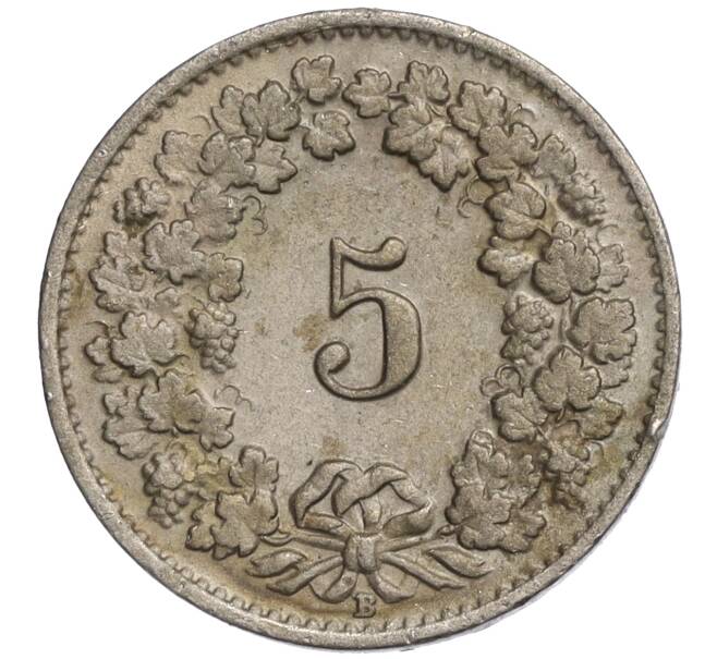 Монета 5 раппенов 1940 года Швейцария (Артикул: K11-118945) — Фото №2