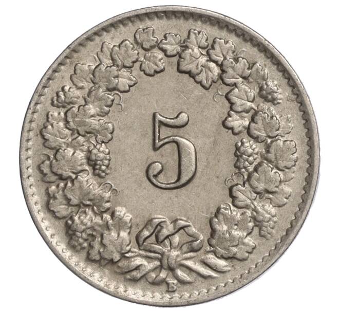 Монета 5 раппенов 1940 года Швейцария (Артикул: K11-118946) — Фото №2