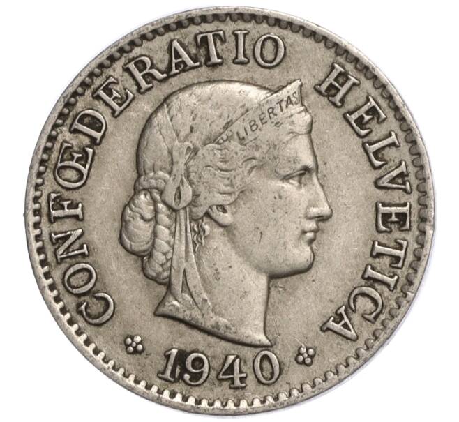 Монета 5 раппенов 1940 года Швейцария (Артикул: K11-118949) — Фото №1