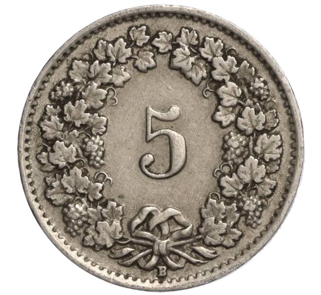 Монета 5 раппенов 1940 года Швейцария (Артикул: K11-118949) — Фото №2