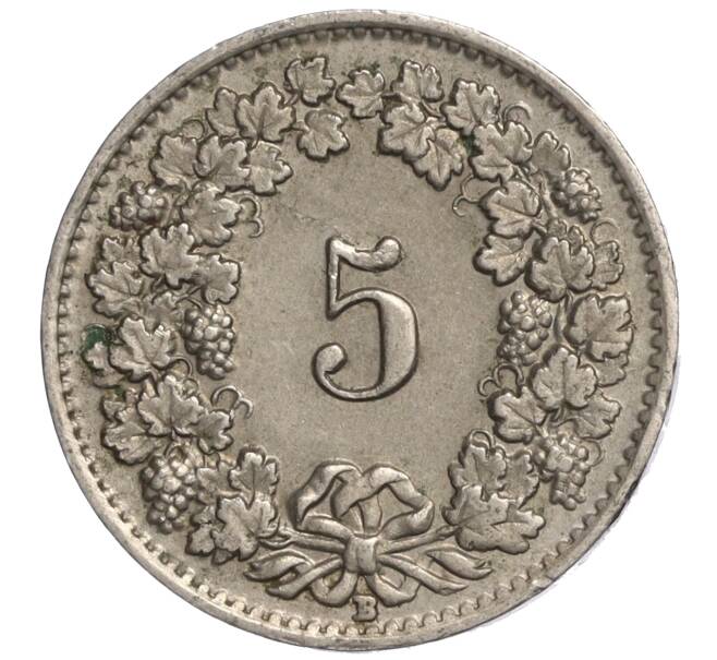 Монета 5 раппенов 1940 года Швейцария (Артикул: K11-118950) — Фото №2
