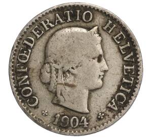 5 раппенов 1904 года Швейцария — Фото №1