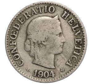 5 раппенов 1904 года Швейцария — Фото №1