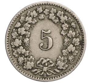 5 раппенов 1904 года Швейцария — Фото №2