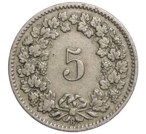 5 раппенов 1904 года Швейцария — Фото №2