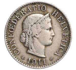 5 раппенов 1911 года Швейцария — Фото №1