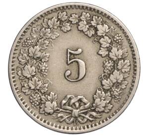 5 раппенов 1913 года Швейцария — Фото №2