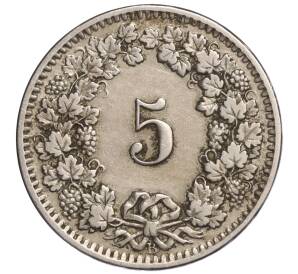 5 раппенов 1913 года Швейцария — Фото №2