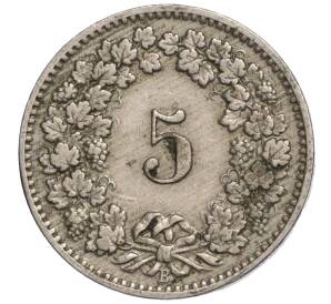 5 раппенов 1903 года Швейцария — Фото №2