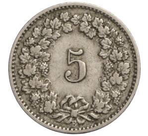 5 раппенов 1903 года Швейцария — Фото №2