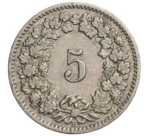 5 раппенов 1903 года Швейцария — Фото №2