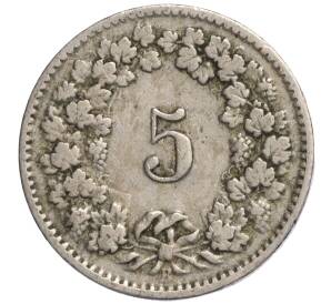 5 раппенов 1903 года Швейцария — Фото №2