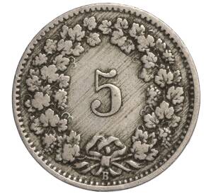 5 раппенов 1903 года Швейцария — Фото №2