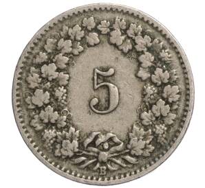 5 раппенов 1901 года Швейцария