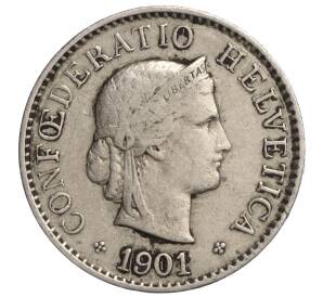 5 раппенов 1901 года Швейцария