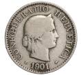 Монета 5 раппенов 1901 года Швейцария (Артикул: K11-118989) — Фото №1