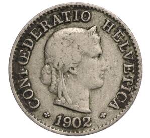 5 раппенов 1902 года Швейцария — Фото №1