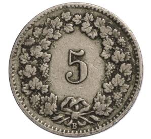 5 раппенов 1902 года Швейцария — Фото №2