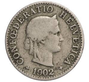 5 раппенов 1902 года Швейцария — Фото №1