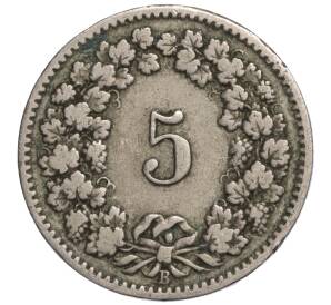 5 раппенов 1902 года Швейцария — Фото №2