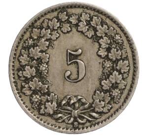 5 раппенов 1919 года Швейцария — Фото №2