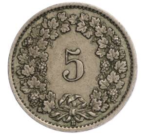 5 раппенов 1919 года Швейцария — Фото №2