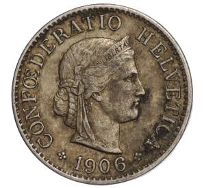 5 раппенов 1906 года Швейцария — Фото №1