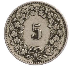 5 раппенов 1907 года Швейцария — Фото №2