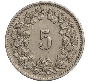 5 раппенов 1907 года Швейцария — Фото №2