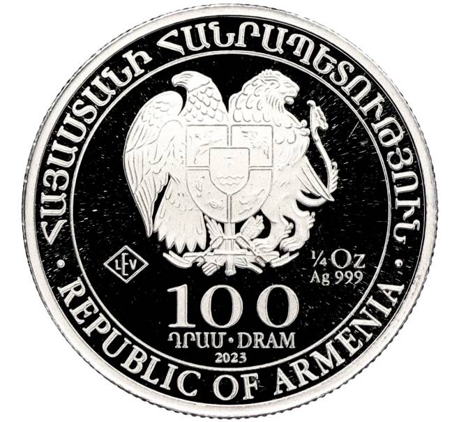 Монета 100 драм 2023 года Армения «Ноев ковчег» (Артикул M2-72060)