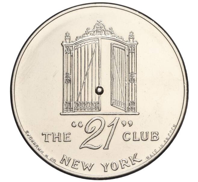 Жетон «Клуб 21 (Ресторан в Нью-Йорке)» США (Артикул K11-119238)