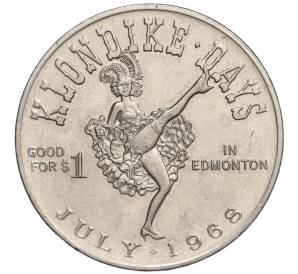 Торговый жетон (токен) «Доллар Клондайка» 1968 года Канада