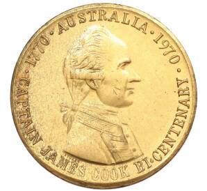 Медалевидный жетон «Двухсотлетие Джеймса Кука — Государственный сберегательный банк» 1970 года Австралия