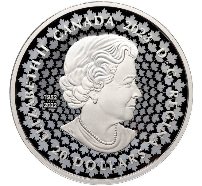 Монета 20 долларов 2023 года Канада «Медведь гризли» (Артикул M2-72070)