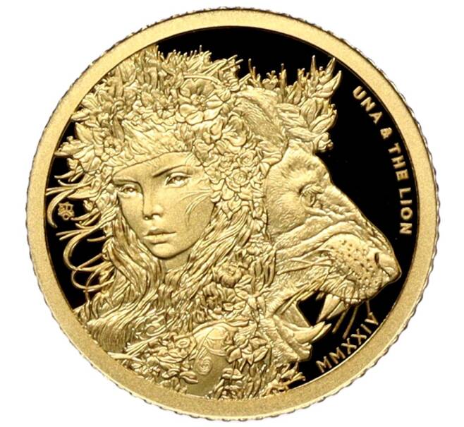 Монета 2 фунта 2024 года Остров Святой Елены «Уна и лев» (Артикул M2-72072)