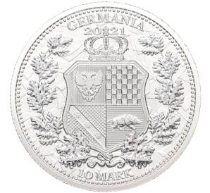 10 марок 2021 года Германия «Аллегории Австрии и Германии»