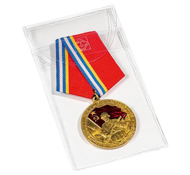 Защитный карман полимерный для для медалей, медальонов и украшений (LEUCHTTURM 364998) (Артикул L1-30058)