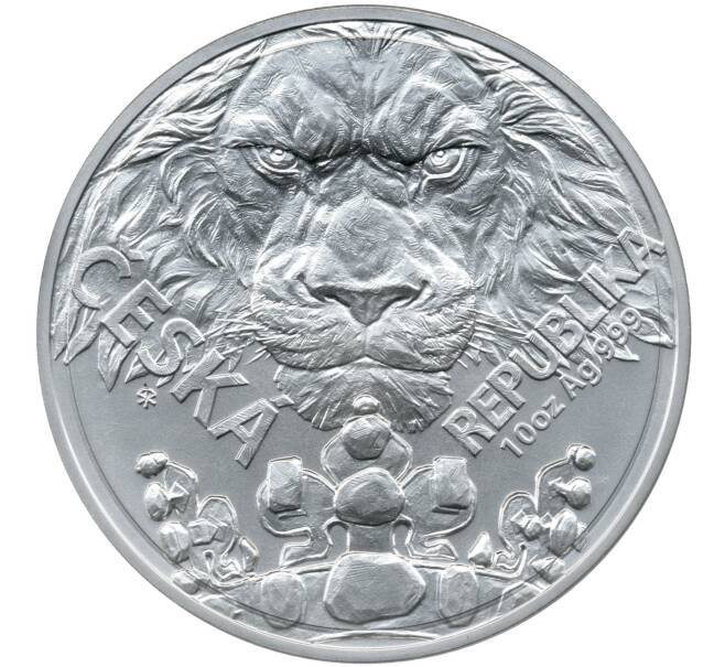 Монета 25 долларов 2023 года Ниуэ «Чешский лев» (Артикул M2-72082)