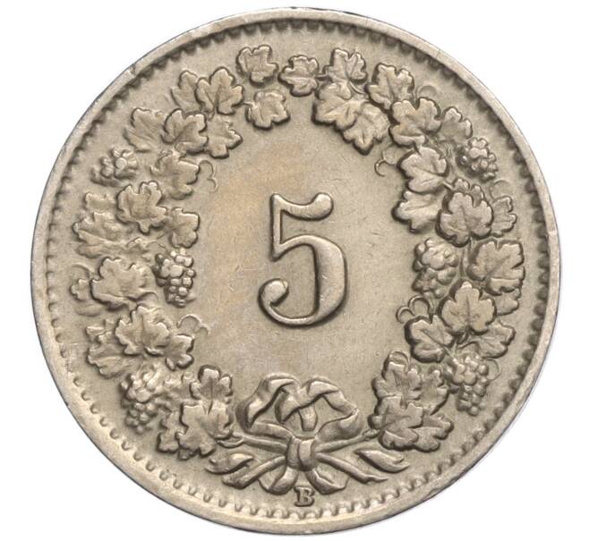 Монета 5 раппенов 1940 года Швейцария (Артикул K11-119251)