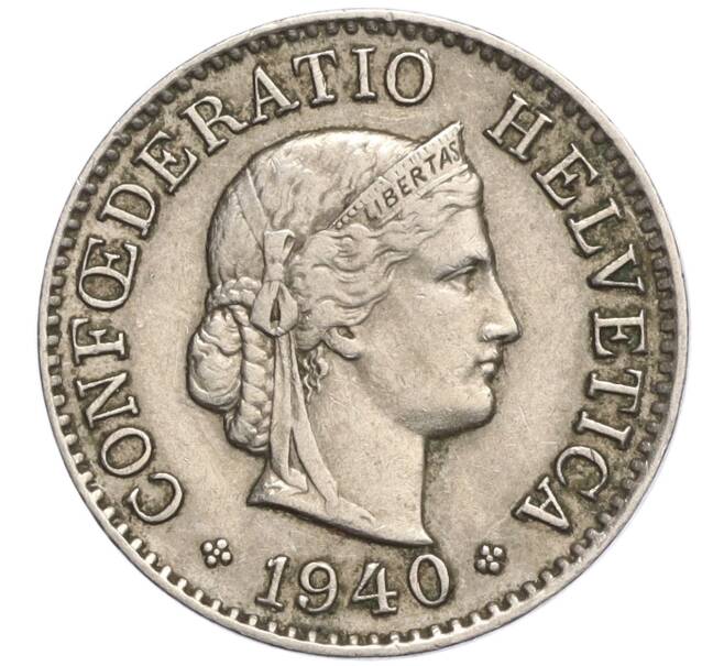 Монета 5 раппенов 1940 года Швейцария (Артикул K11-119253)