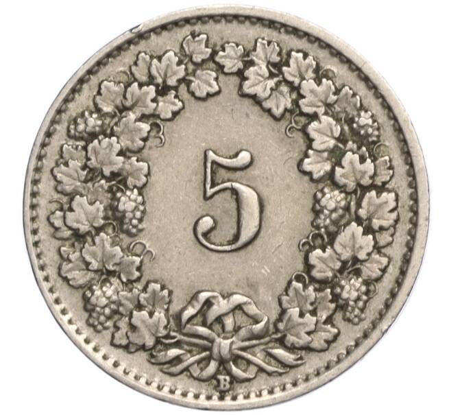 Монета 5 раппенов 1940 года Швейцария (Артикул K11-119259)