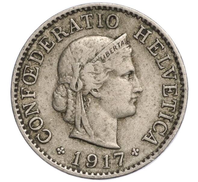 Монета 5 раппенов 1917 года Швейцария (Артикул K11-119266)