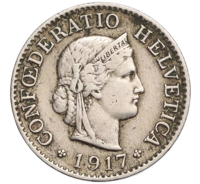 Монета 5 раппенов 1917 года Швейцария (Артикул K11-119267)