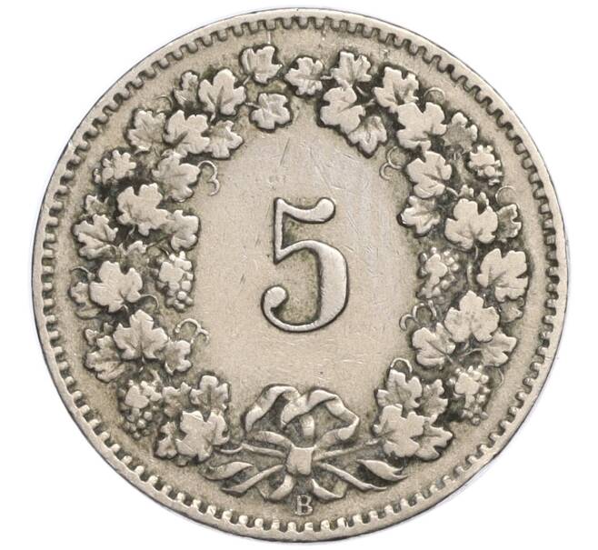 Монета 5 раппенов 1917 года Швейцария (Артикул K11-119269)