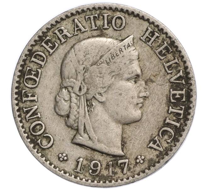 Монета 5 раппенов 1917 года Швейцария (Артикул K11-119270)