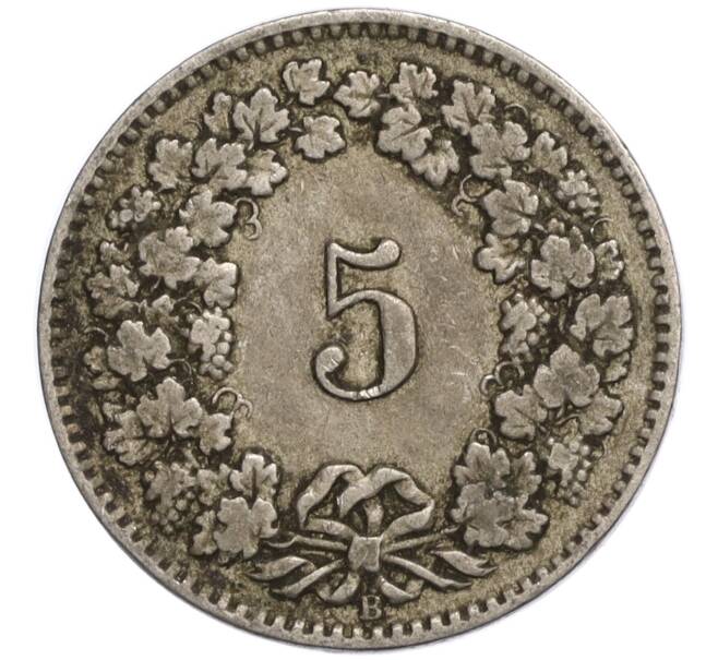 Монета 5 раппенов 1917 года Швейцария (Артикул K11-119270)