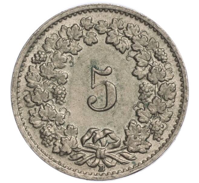 Монета 5 раппенов 1950 года Швейцария (Артикул K11-119274)
