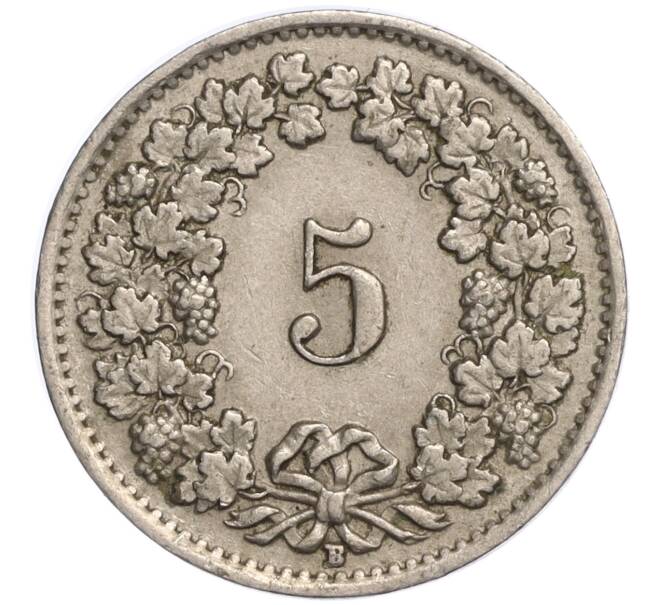 Монета 5 раппенов 1950 года Швейцария (Артикул K11-119275)