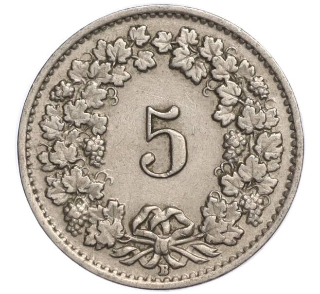 Монета 5 раппенов 1950 года Швейцария (Артикул K11-119284)
